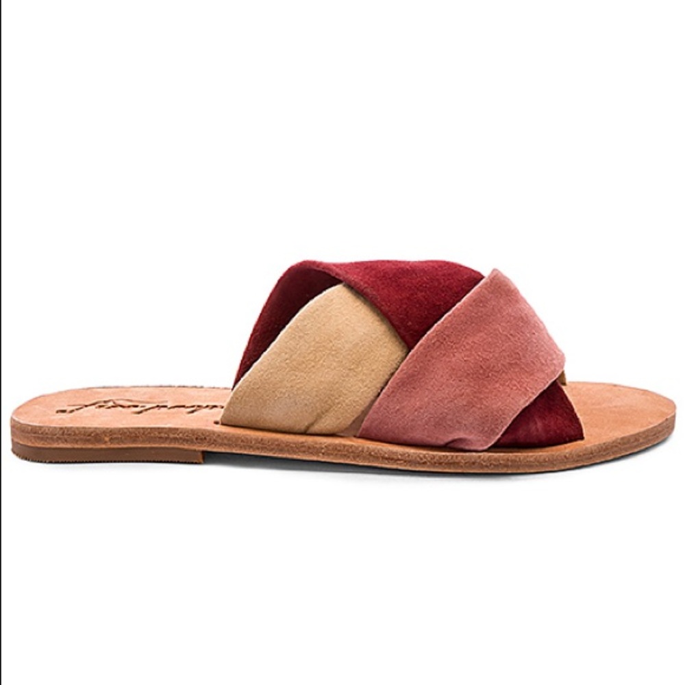 NEW Free People Rio Vista Slide Suede Sandals